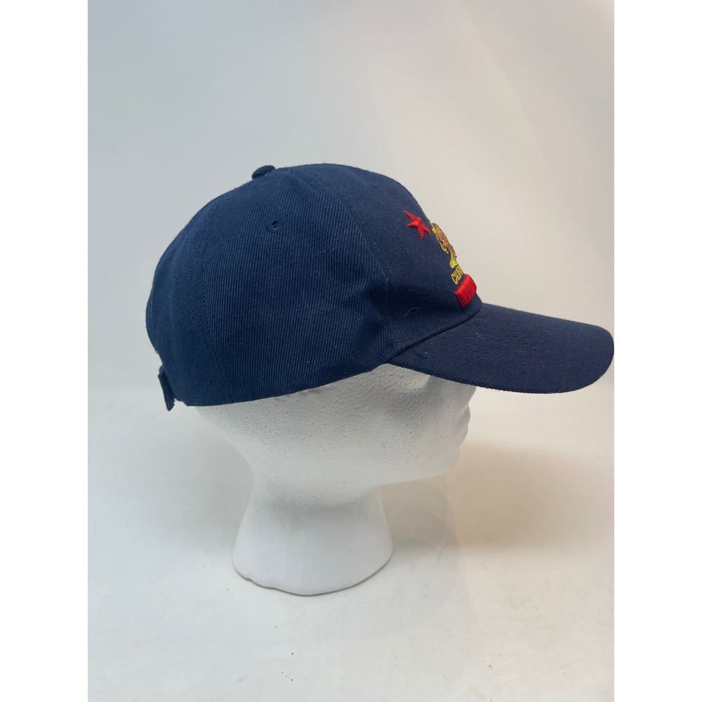 SNCO California Republic Hat Mens OSFM Navy Blue Bear Logo Cap - Picture 4 of 7